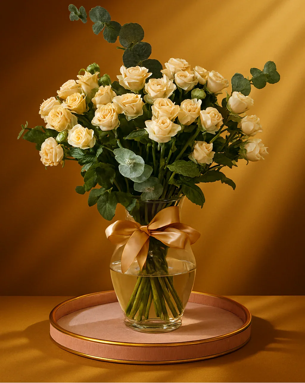 Blushing Petals Vase - FlowerSouq