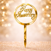 Happy Anniversary Cake Topper