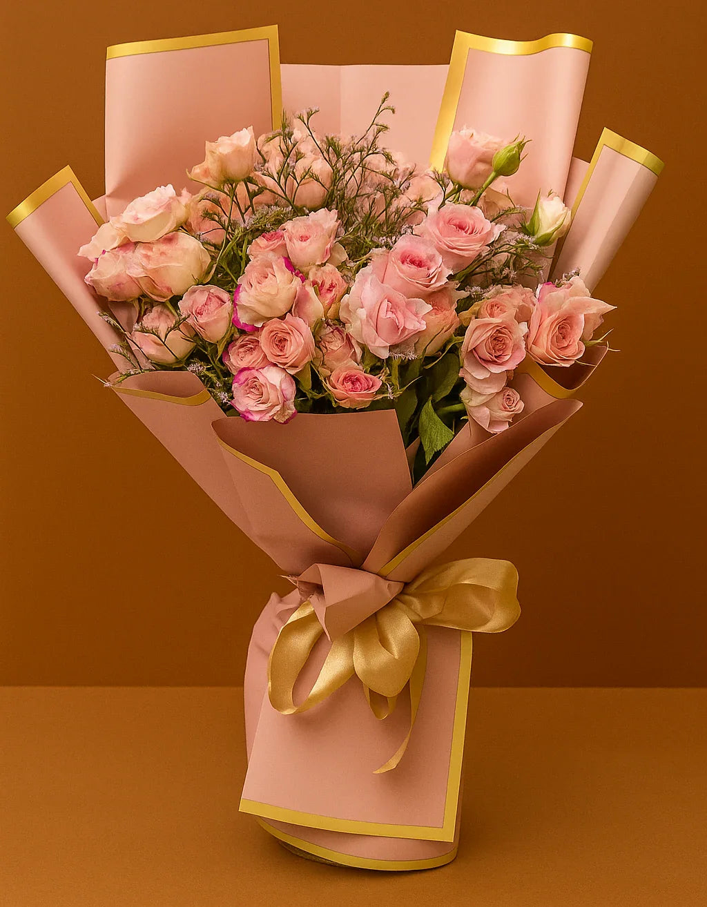 Rosé Elegance Bouquet - FlowerSouq