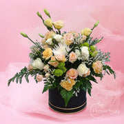 Elegant Pastel Garden Flower Box - FlowerSouq