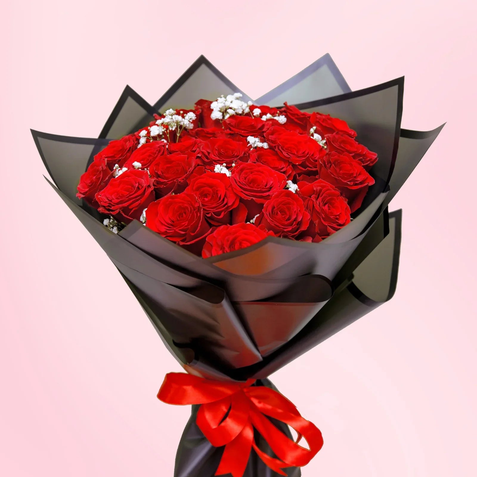 Crimson Elegance Bouquet - FlowerSouq
