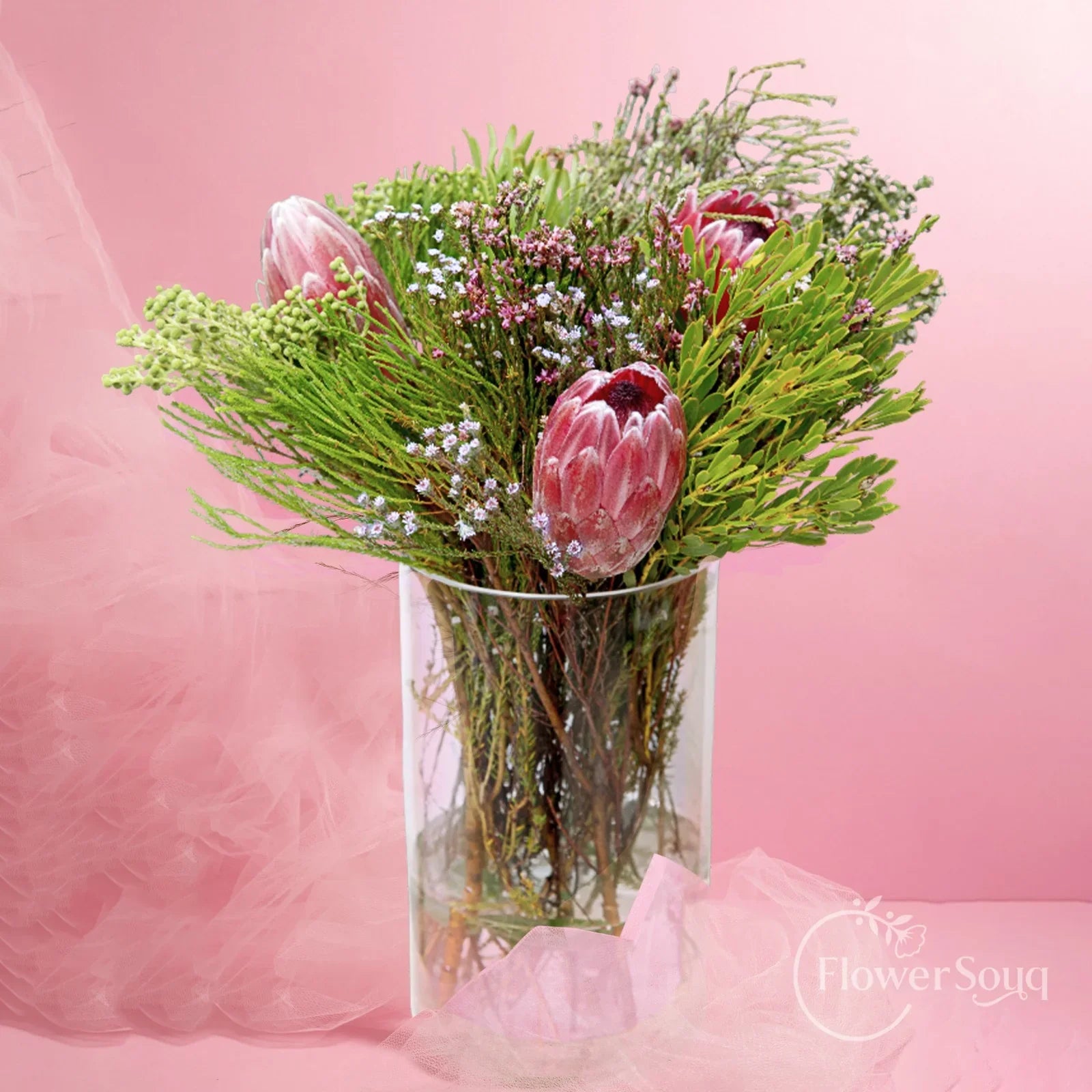 Protea Harmony Vase - FlowerSouq