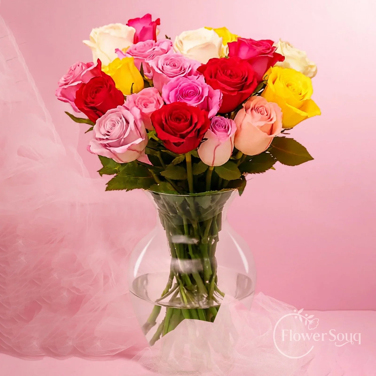 Rainbow Bloom Vase - FlowerSouq