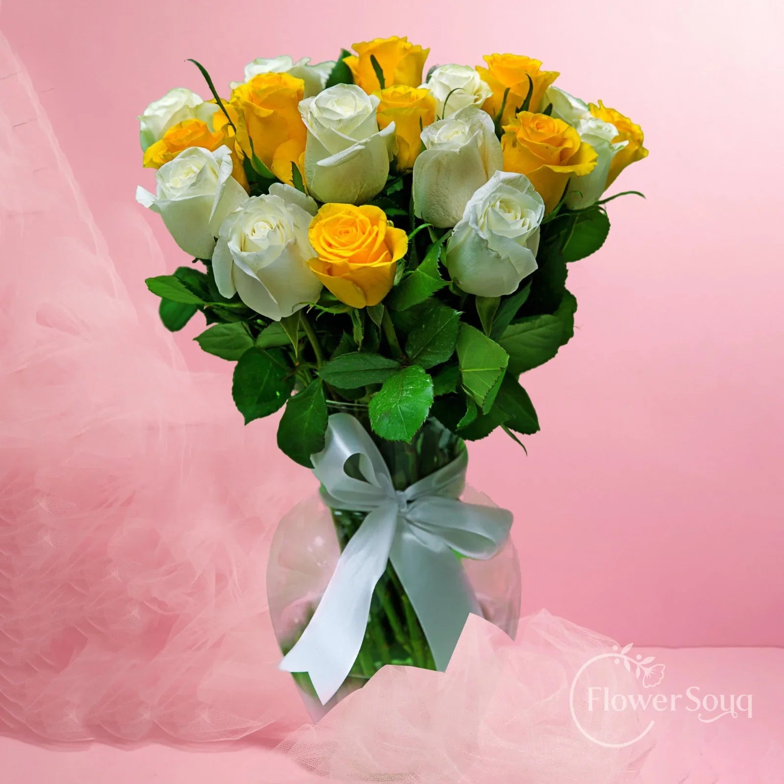 Golden Harmony Vase - FlowerSouq