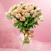 Blush Harmony – Rose Vase - FlowerSouq