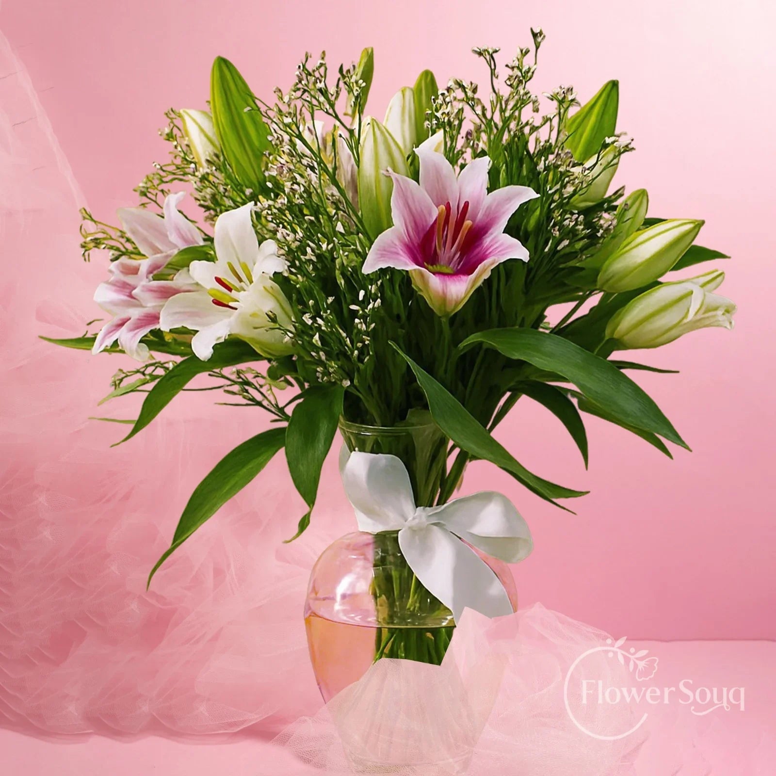 Lily Whisper Vase - FlowerSouq